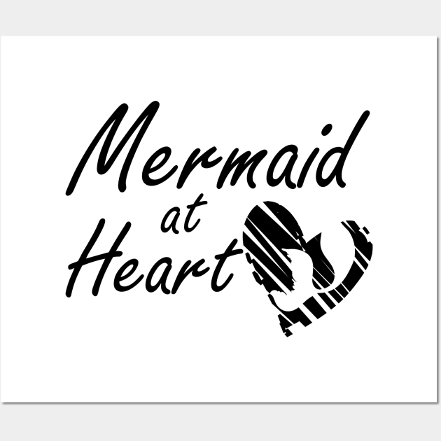 Mermaid at heart Wall Art by KC Happy Shop